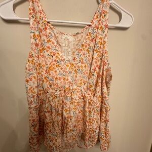Floral Sleeveless Top